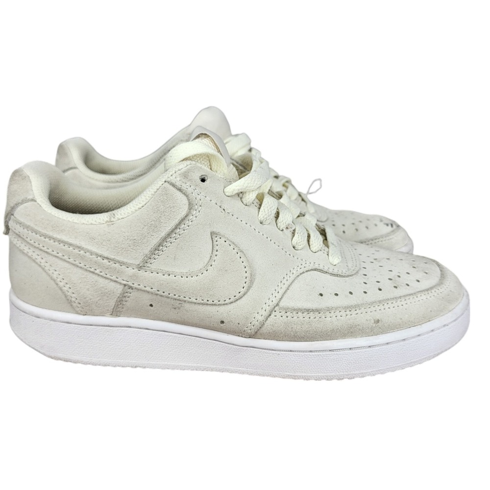 Nike Court Vision Sneakers Womens 7 Coconut Milk Off White Shoes DH0253-100